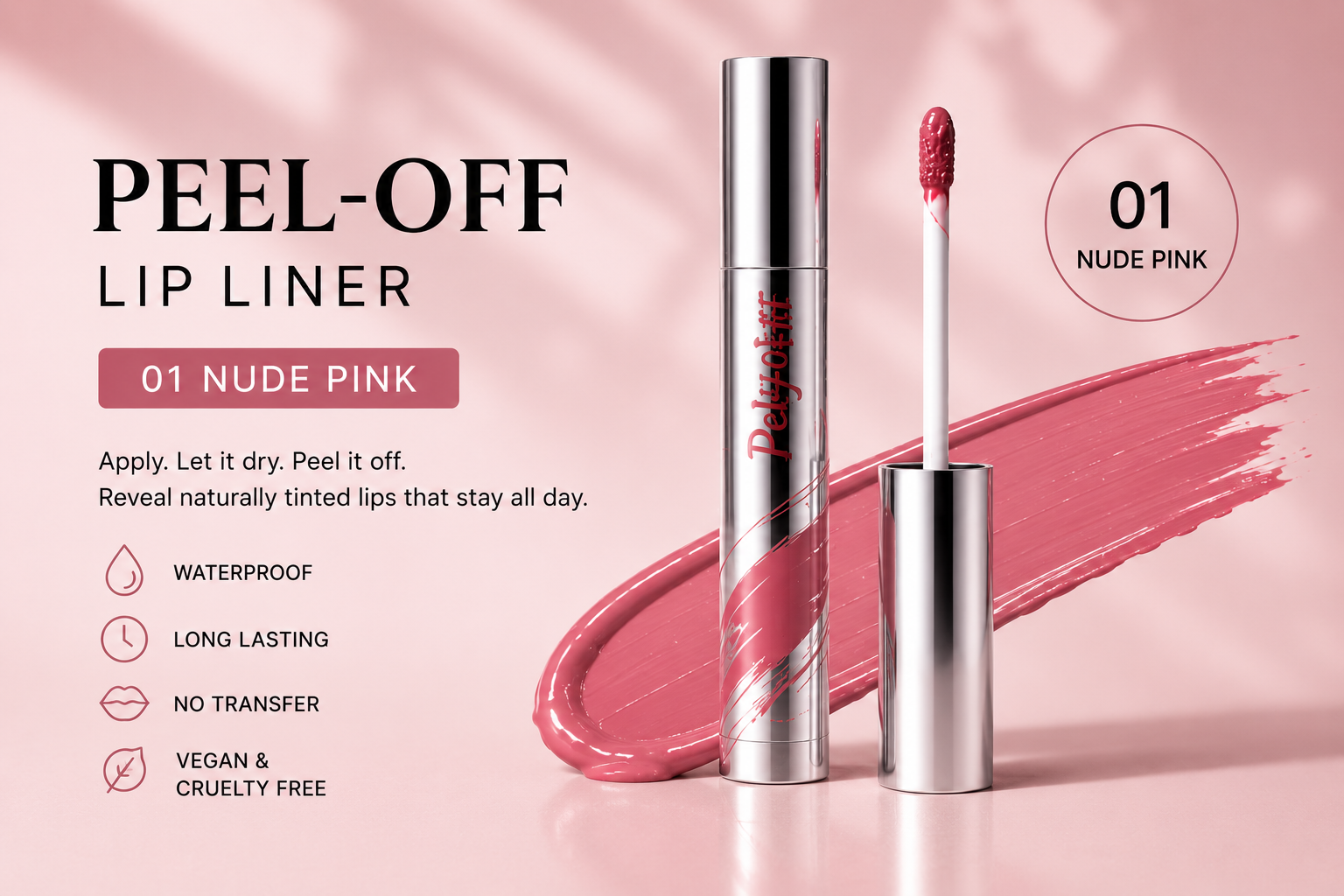 Peel-Off Lip Liner | Waterproof Long-Lasting Lip Tint