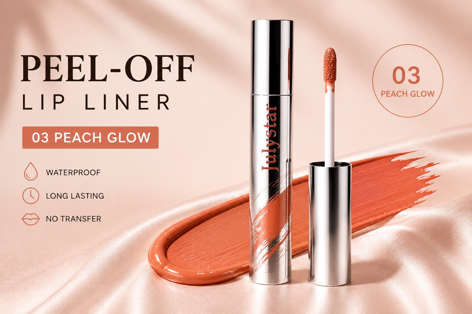 Peel-Off Lip Liner | Waterproof Long-Lasting Lip Tint