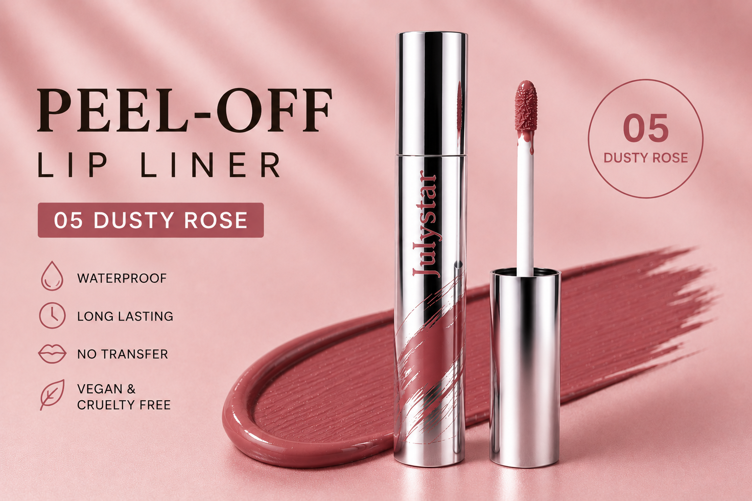 Peel-Off Lip Liner | Waterproof Long-Lasting Lip Tint